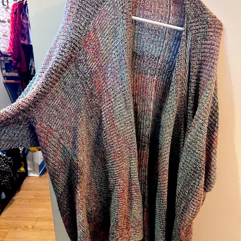 Mossimo oversized rainbow cardigan XXL